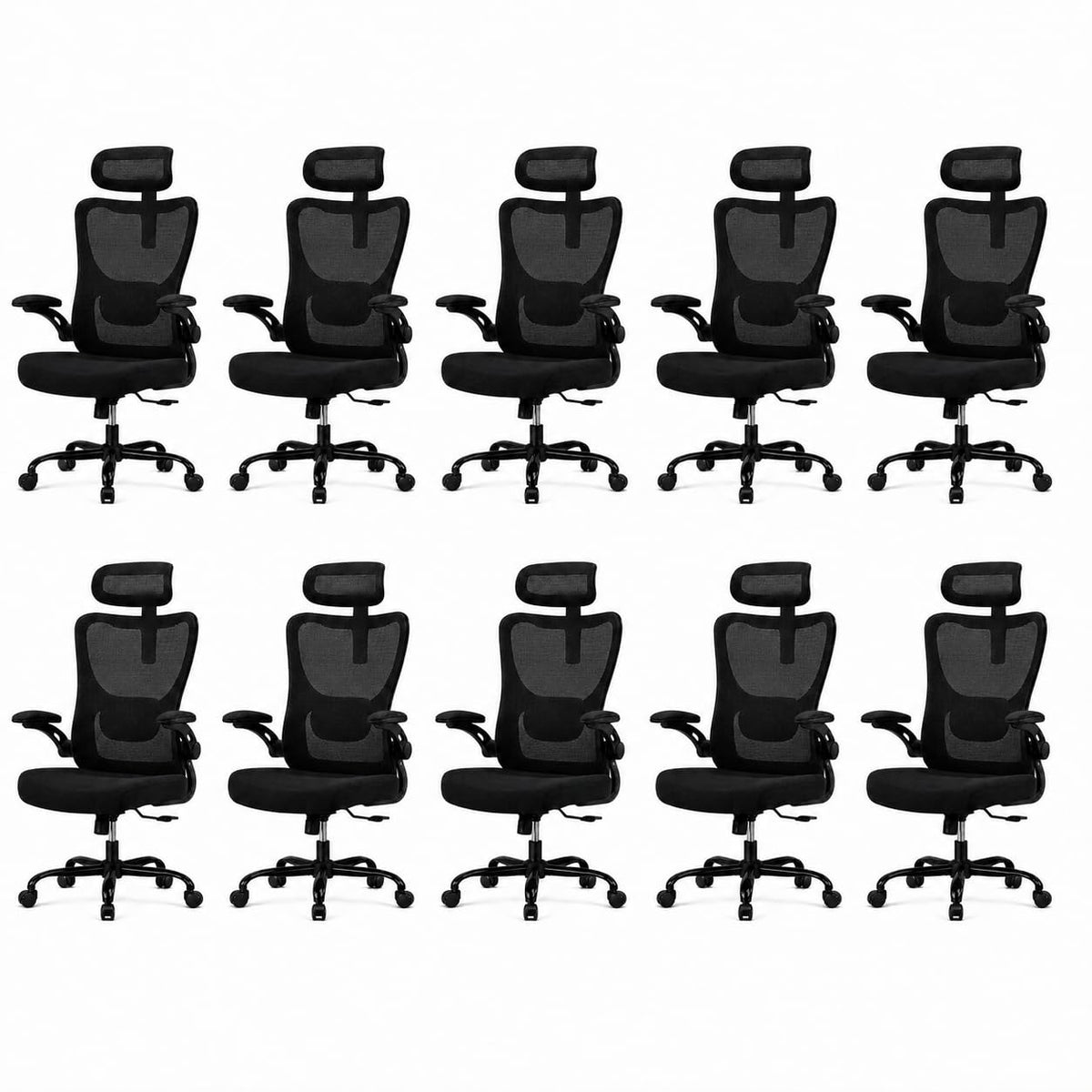 HUANUO Ergonomic Office Chair with 3D Armrests and Lumbar Support