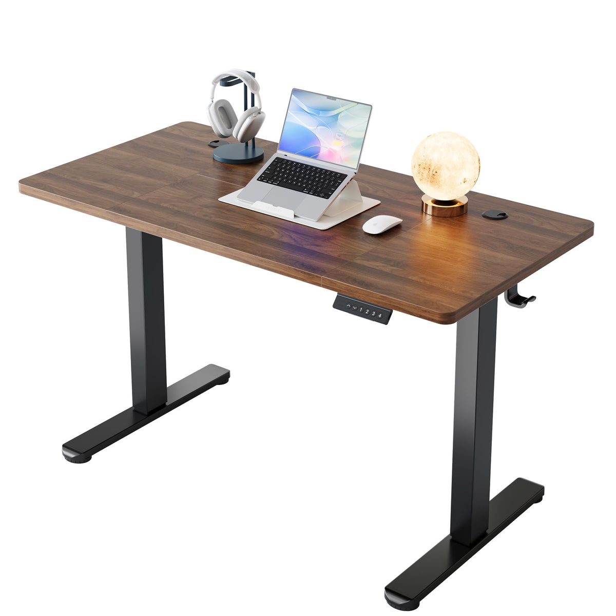 HUANUO höhenverstellbarer Schreibtisch 80x48cm mit 4 Memory-Steuerung