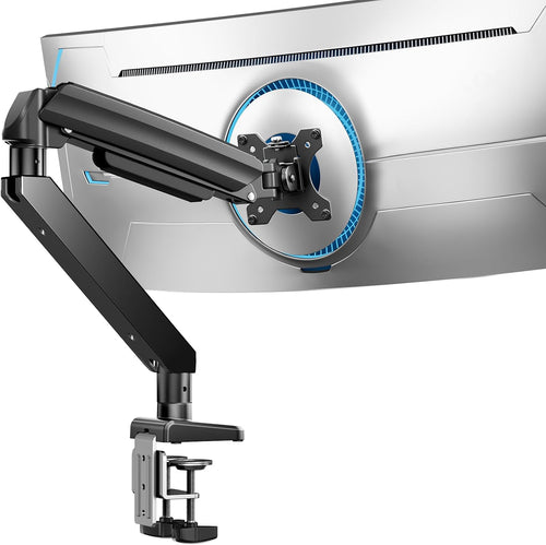 ErGear Heavy Duty Monitor Arm for 13″-49″ Ultrawide Screens, 17kg Capacity, Full Motion Monitor Stand Desk Mount, Rock-Solid Support, Dual C-Clamp & Grommet Mount, VESA 75x75/100x100mm