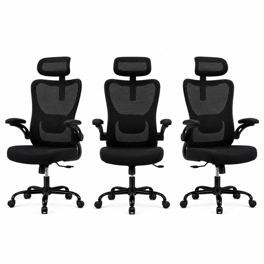 HUANUO Ergonomic Office Chair with 3D Armrests and Lumbar Support