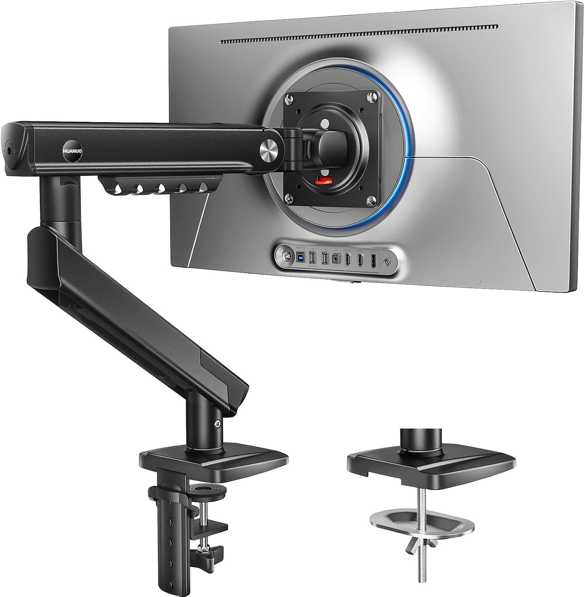 HUANUO Monitor Halterung 13-32 Zoll bis 9 kg, FlowLift Pro höhenverstellbar