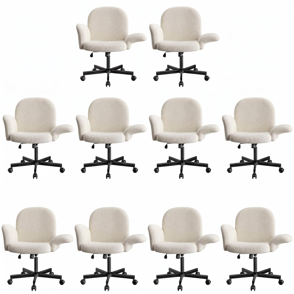 Marsail Dressing Table, Reg Arms 180°, Reclining Backrest 105°, White