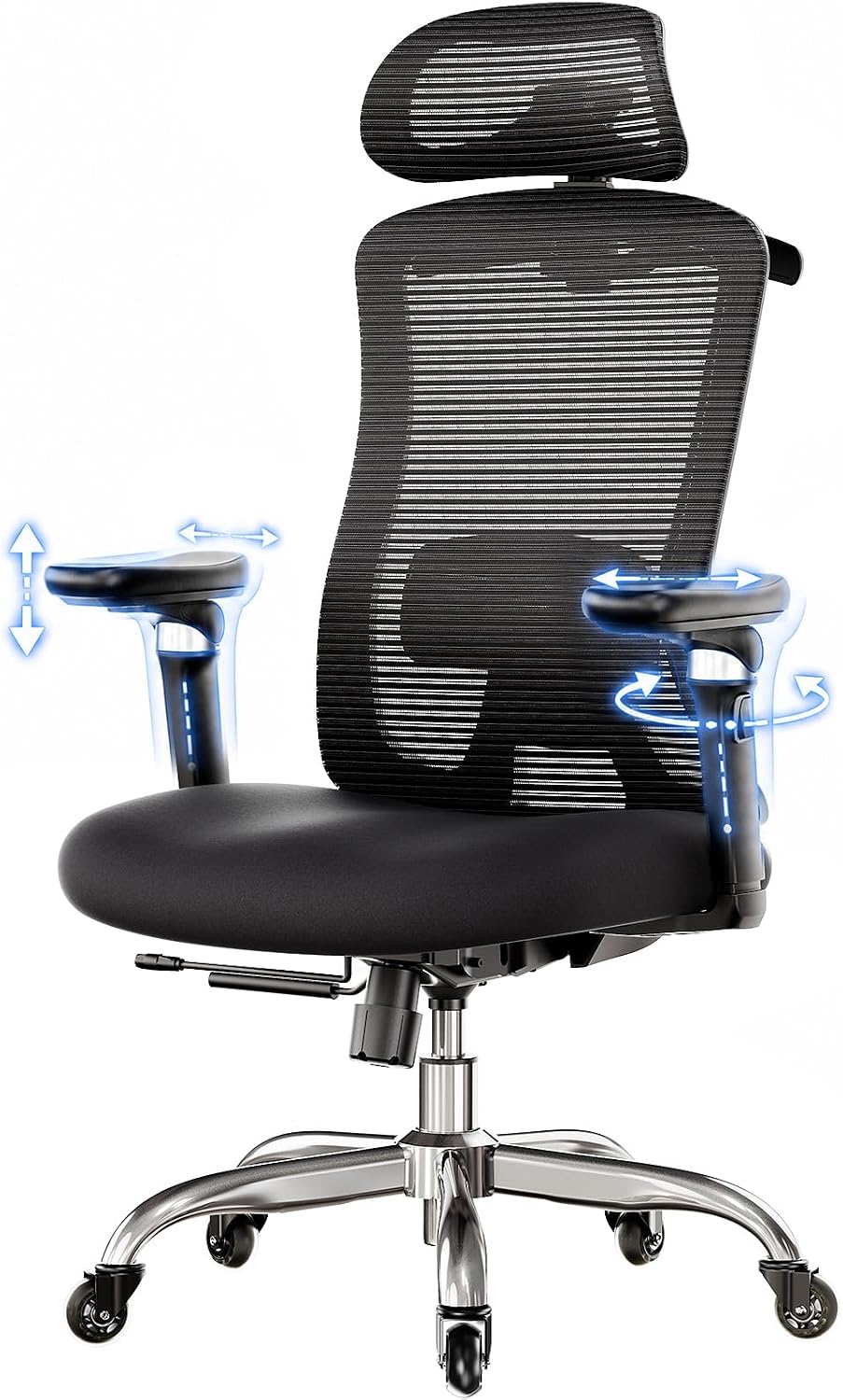 HUANUO Office Chair with 6D Armrests and Adjustable Seat Depth