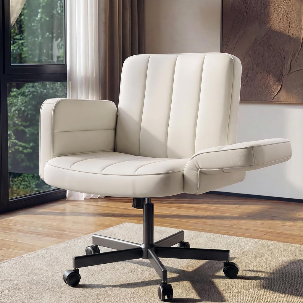 HUANUO Criss Cross Chair with Adjustable Armrests