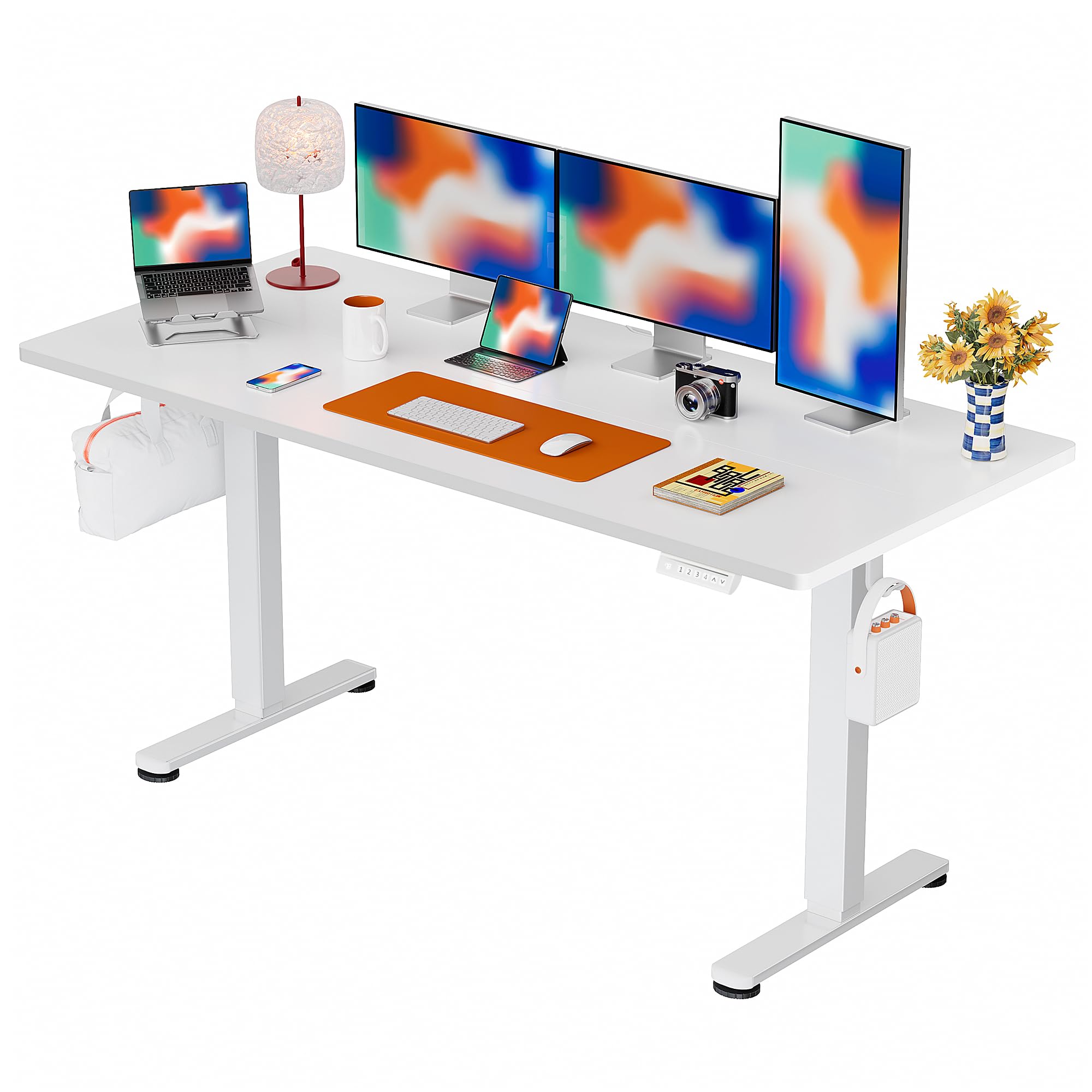 ErGear Height Adjustable Electric Standing Desk, 32 x 19 Inches Sit Stand up Desk, Memory Computer Home Office Desk, Black