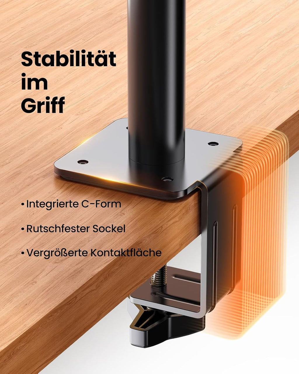 ErGear Monitor Halterung 13-34 Zoll, Monitor Arm bis 9 kg, höhenverstellbar