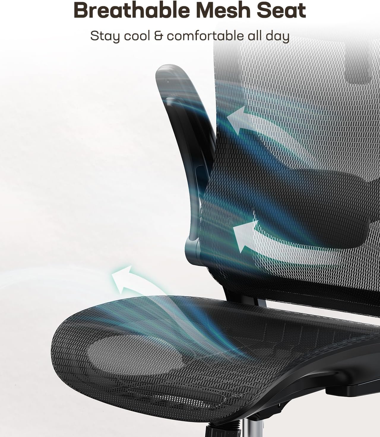 Marsail Ergonomic Mesh Office Chair with Adjustable Lumbar Support