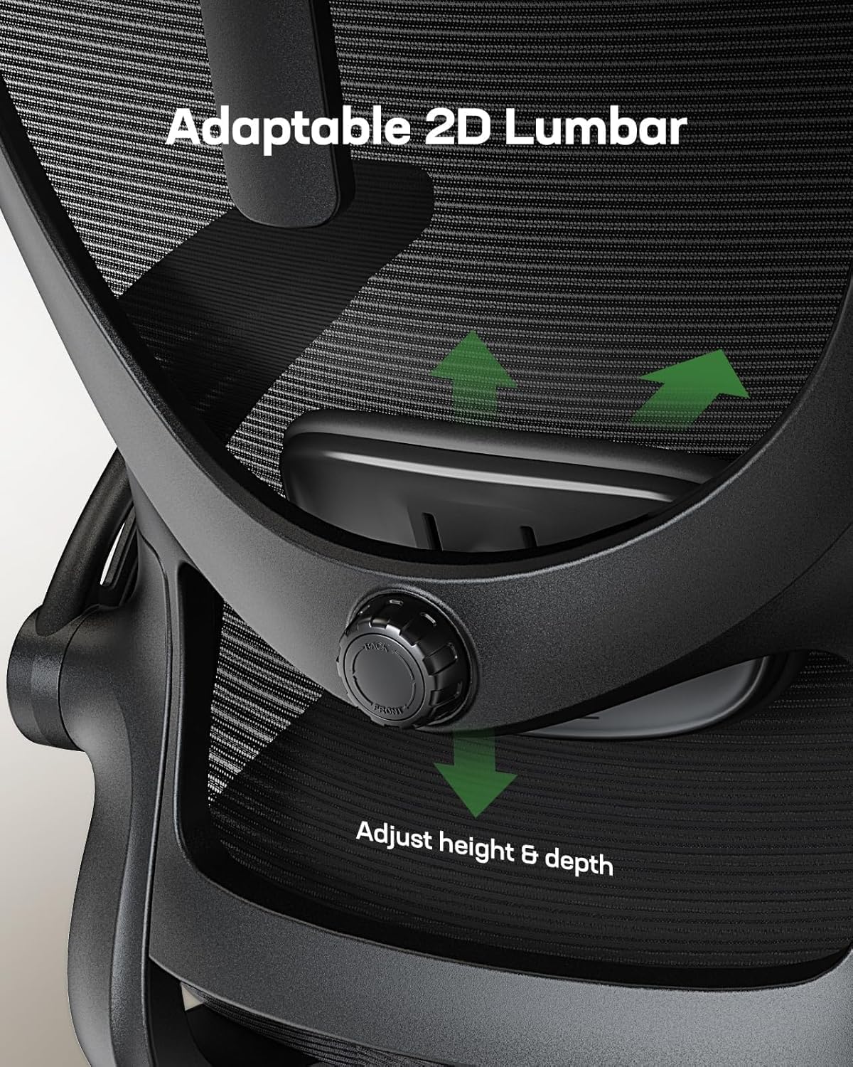 Marsail Ergonomic Office Chair, Home office desk chair With 3D PU armrests