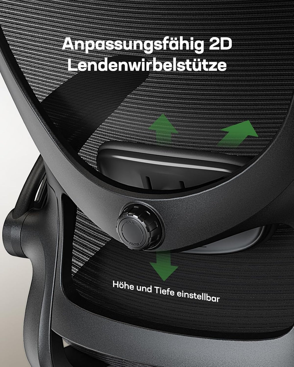 Marsail Bürostuhl ergonomisch, Schreibtischstuhl mit 3D Armlehnen