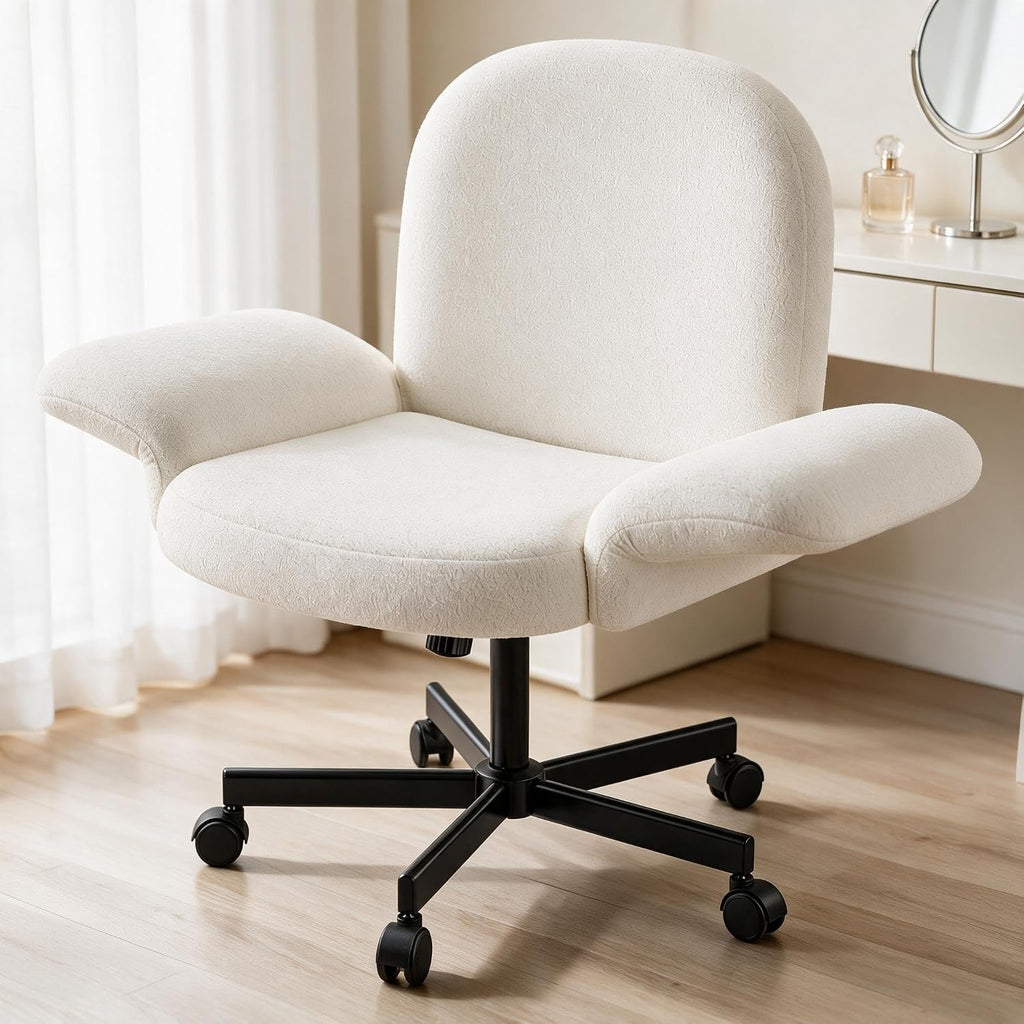 Marsail Dressing Table, Reg Arms 180°, Reclining Backrest 105°, White