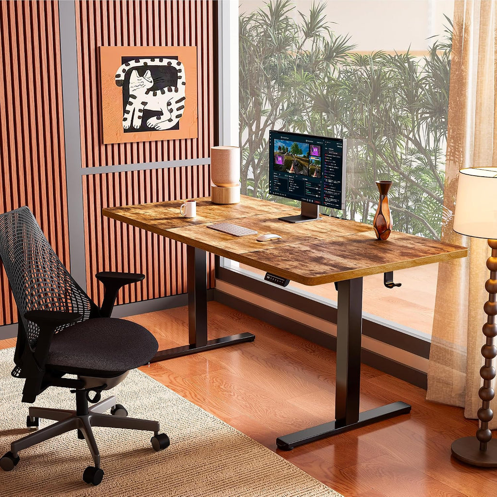 ErGear Electric Standing Desk 120 x 60cm 4 Memory with Splice Board