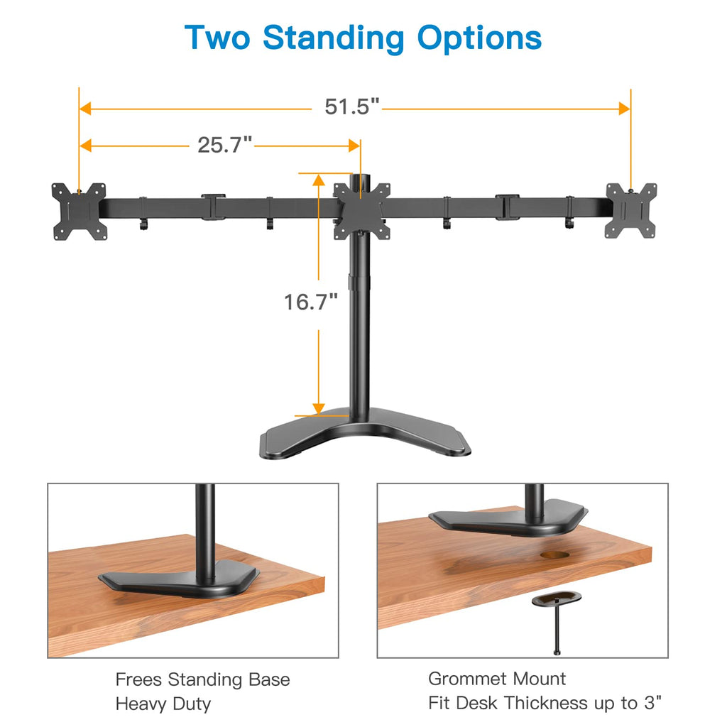 CM6 Triple Monitor Mount - 