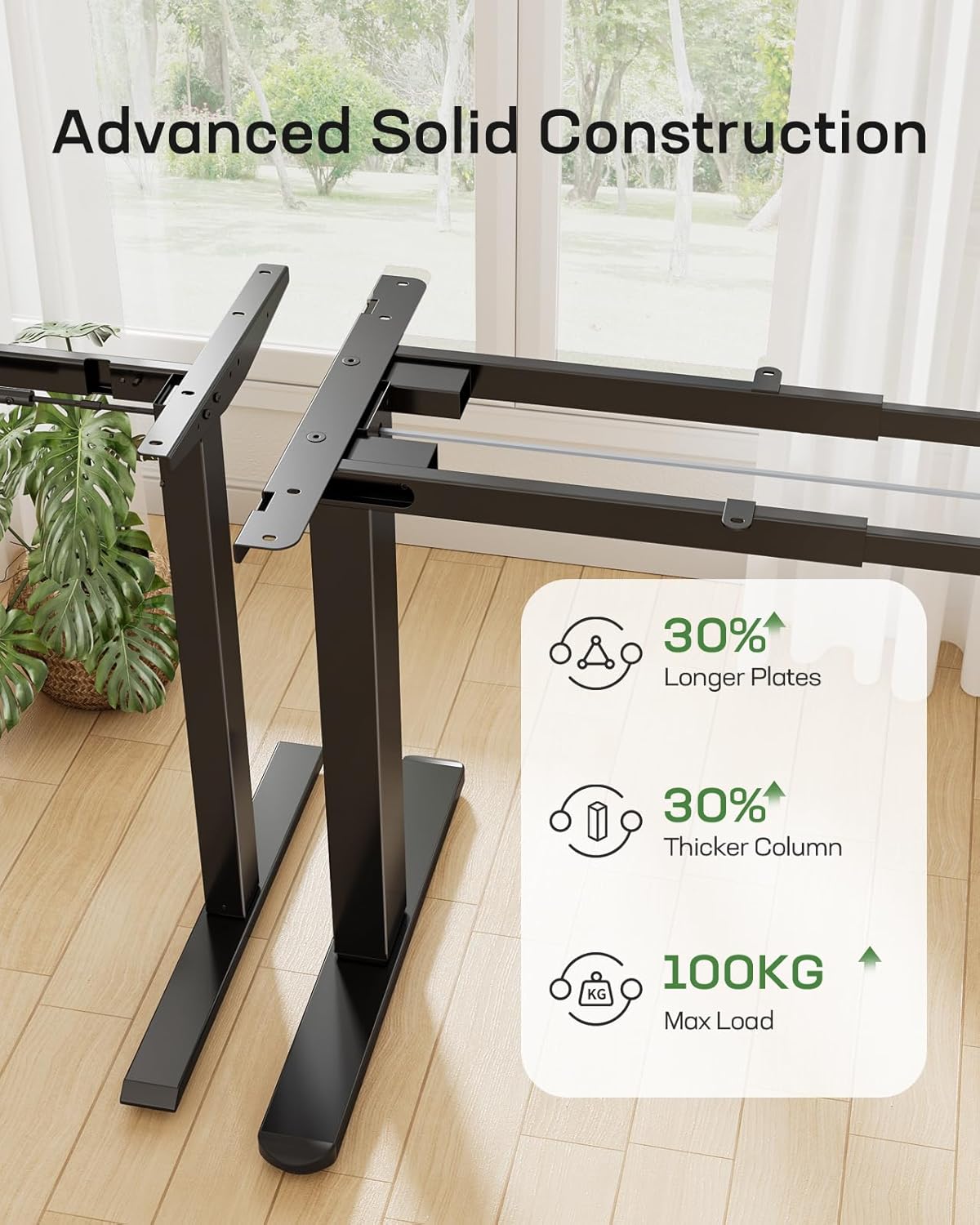 Electric Height - Adjustable Standing Desk Frame - 