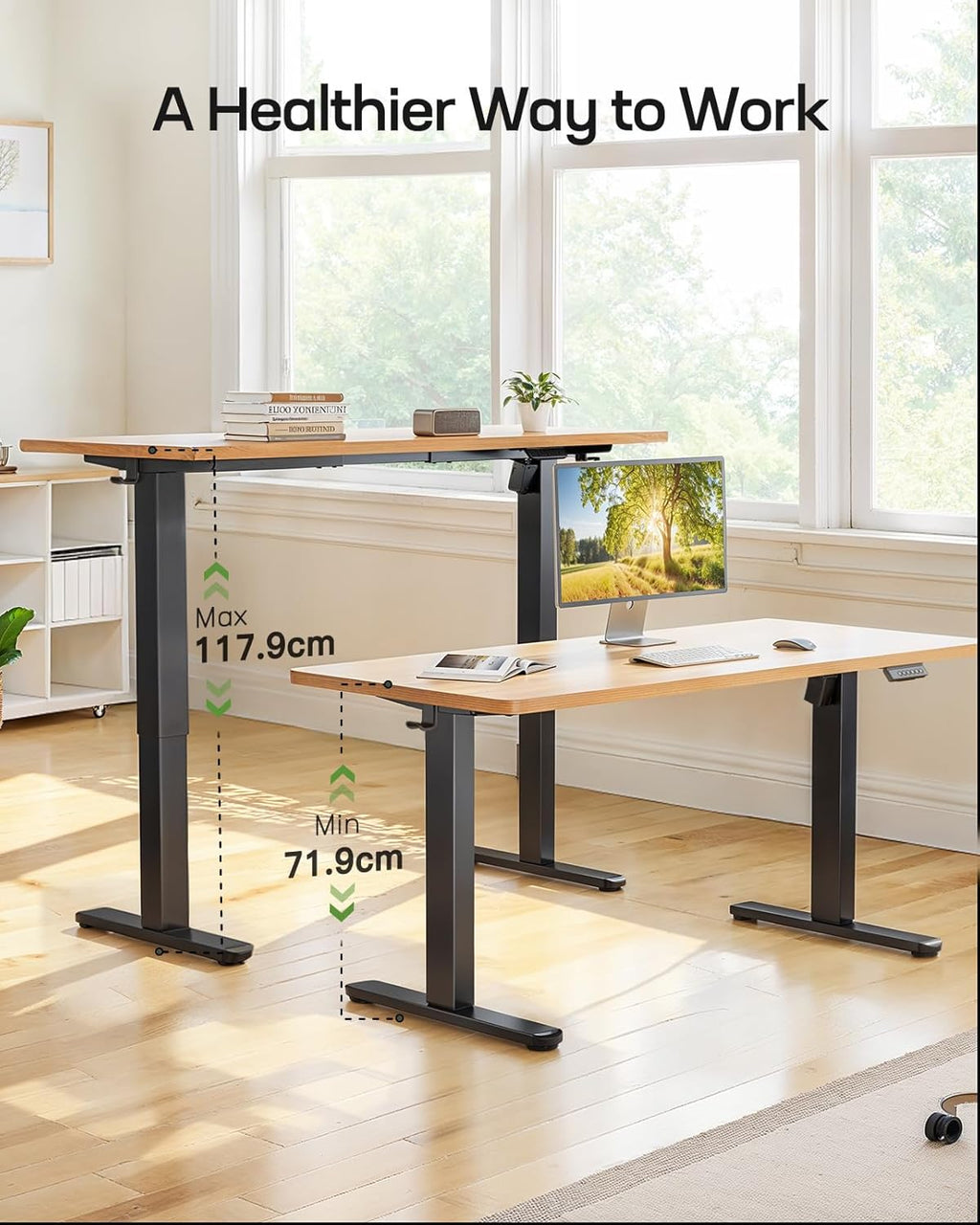 Electric Height - Adjustable Standing Desk Frame - 