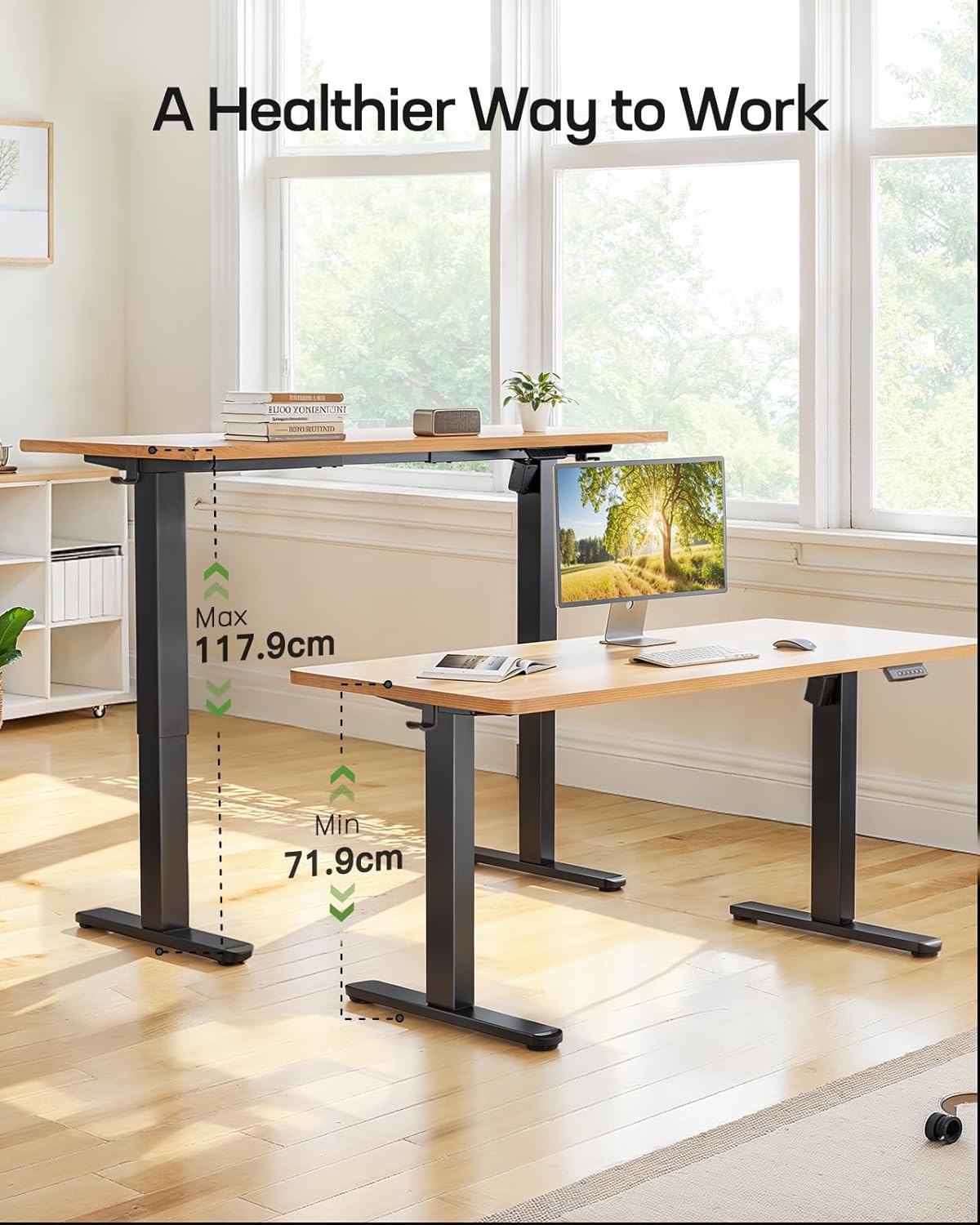 Electric Height - Adjustable Standing Desk Frame - 