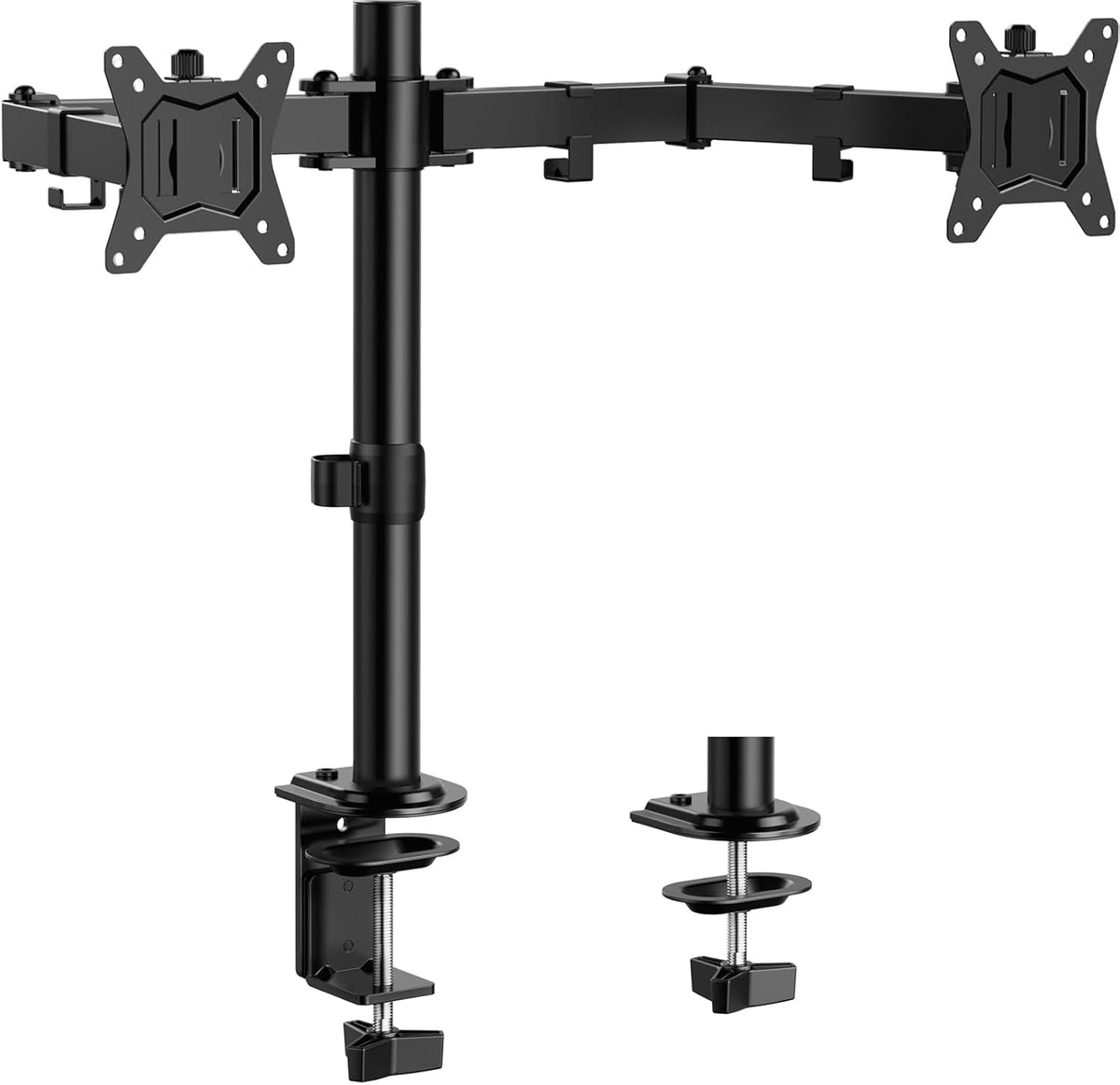 ErGear Dual Monitor Stand, Heavy Duty Adjustable Monitor Desk Mount for 2 Screens up to 32 Inches, Fully Adjustable Height, Tilt, Swivel, Rotate, Supports 17.6 lbs per Monitor Arm, Easy Installation - 13" - 32"