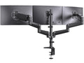 ErGear Heavy Duty Monitor Arm for 13-49″ Ultrawide Screens, 37.4 lbs Capacity, Full Motion Monitor Desk Mount, Rock-Solid Support, Dual C-Clamp & Grommet Mount, VESA 75x75/100x100mm - Triple Arms