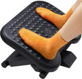 ErGear Under Desk Footrest, Adjustable Foot Rest with 3 Height Settings and 30-Degree Angle, Ergonomic Desk Foot Rest with Massage Texture, Foot and Leg Rest for Home & Office -