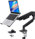 HUANUO 2 in 1 Function Laptop Mount with Tray, Fits 13-34″ Monitors & Up to 17″ Notebook, Ergonomic Laptop Arm with Full Motion Adjustment, Laptop Stand for Desk, VESA 75x75mm/100x100mm -