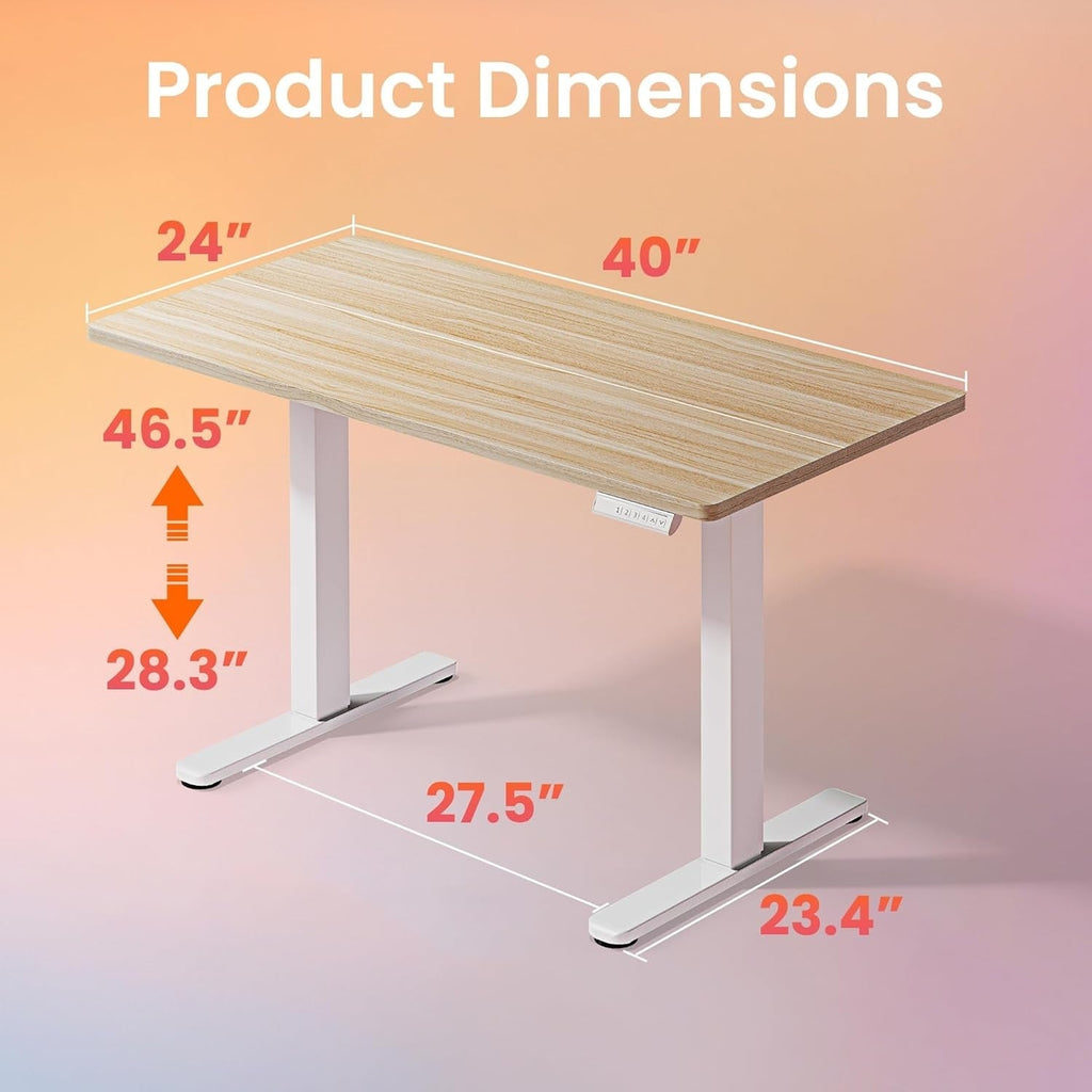 HUANUO electric standing desk - 40" x 24"