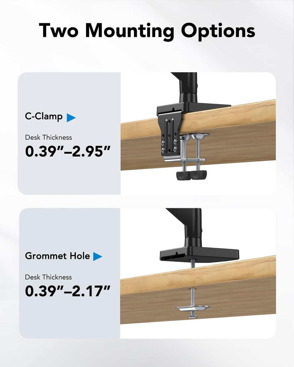 S17 Pro Monitor Mount for 13" - 43" Ultrawide Screens - 