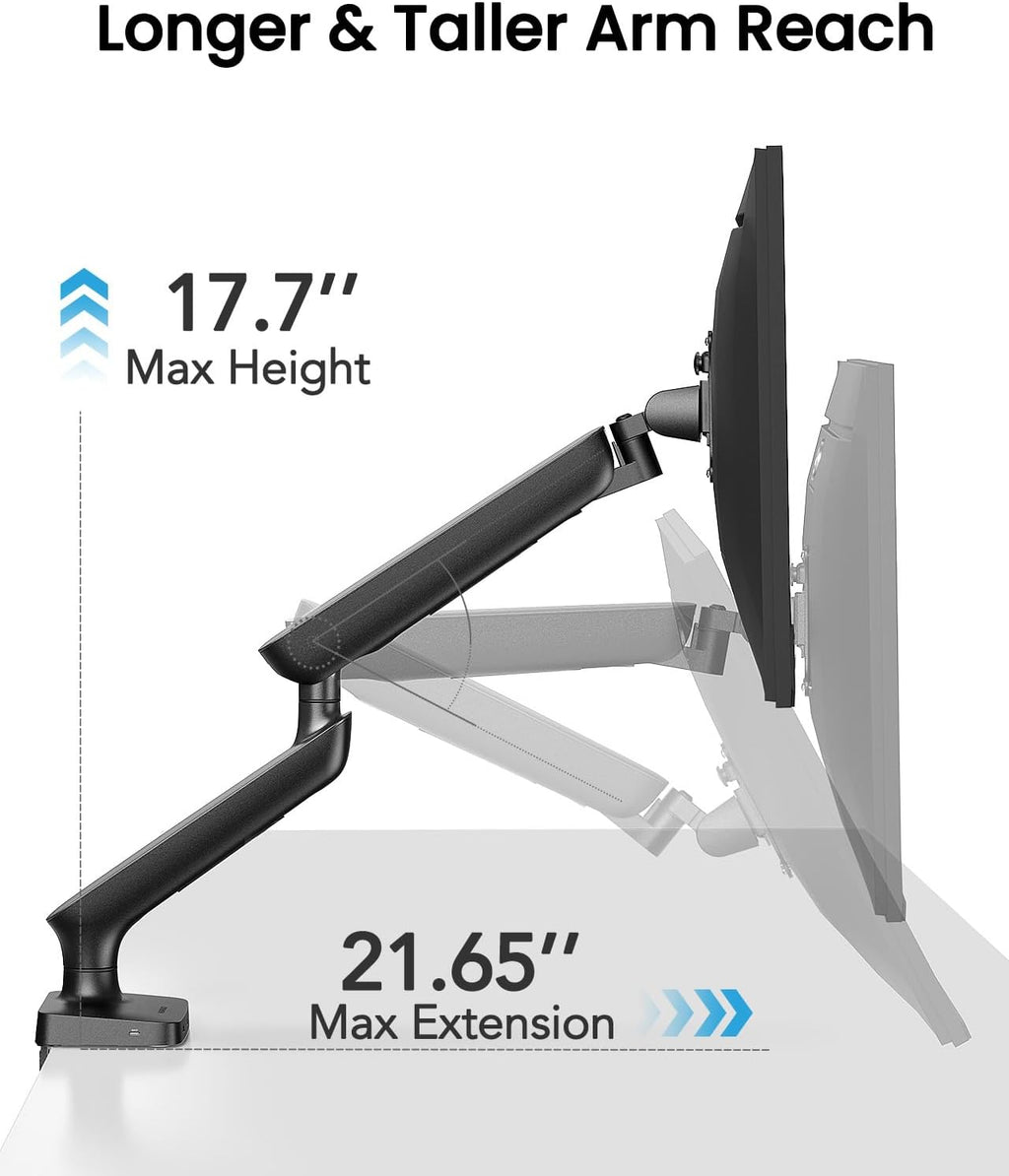 SM1 Single Monitor Mount for 13 - 40 Inch Screens up to 24 lbs - 