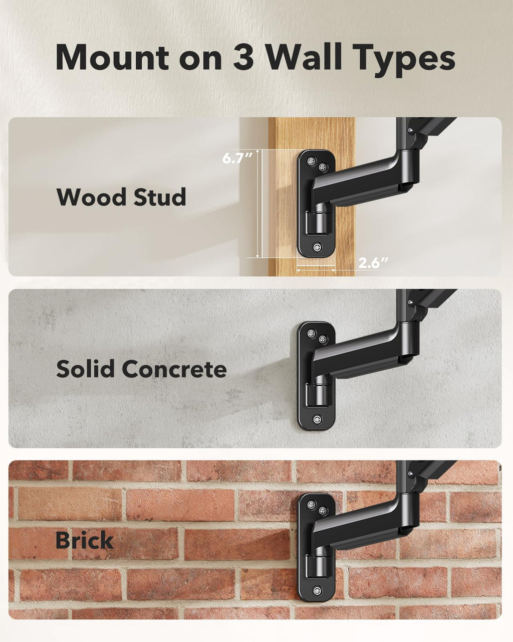 WSS7 Single Monitor Wall Mount - 