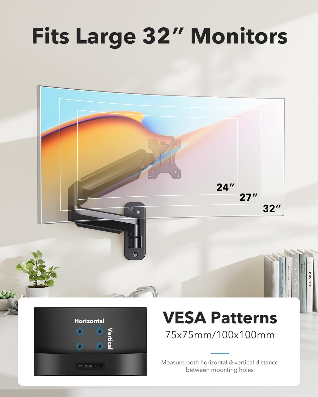 WSS7 Single Monitor Wall Mount - 