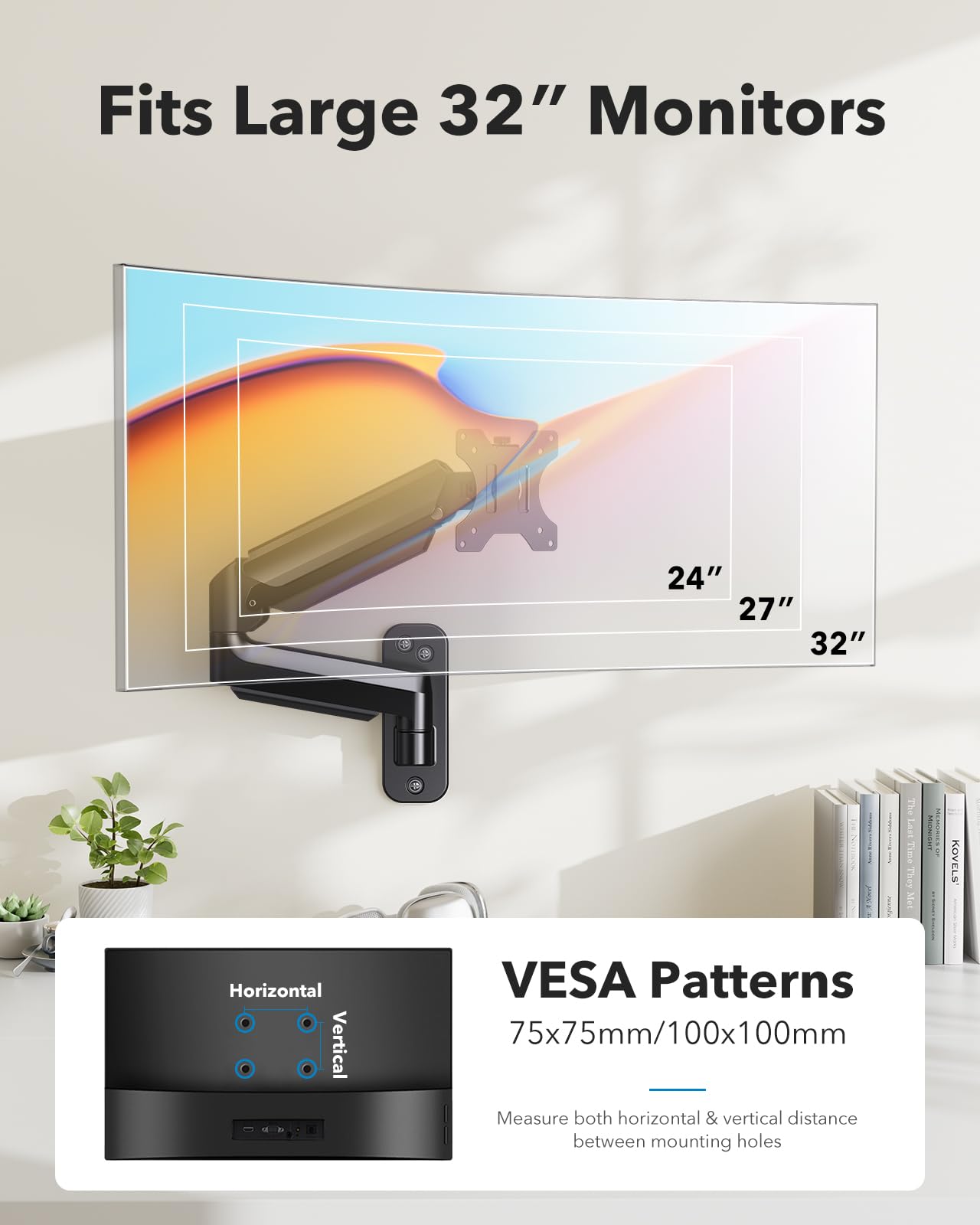 WSS7 Single Monitor Wall Mount - 